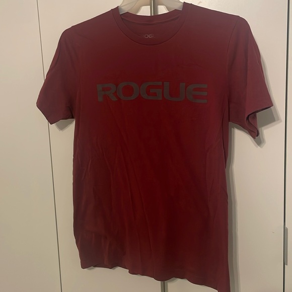 Rogue fitness gym shirt - maroon L CrossFit lifting - Picture 1 of 3